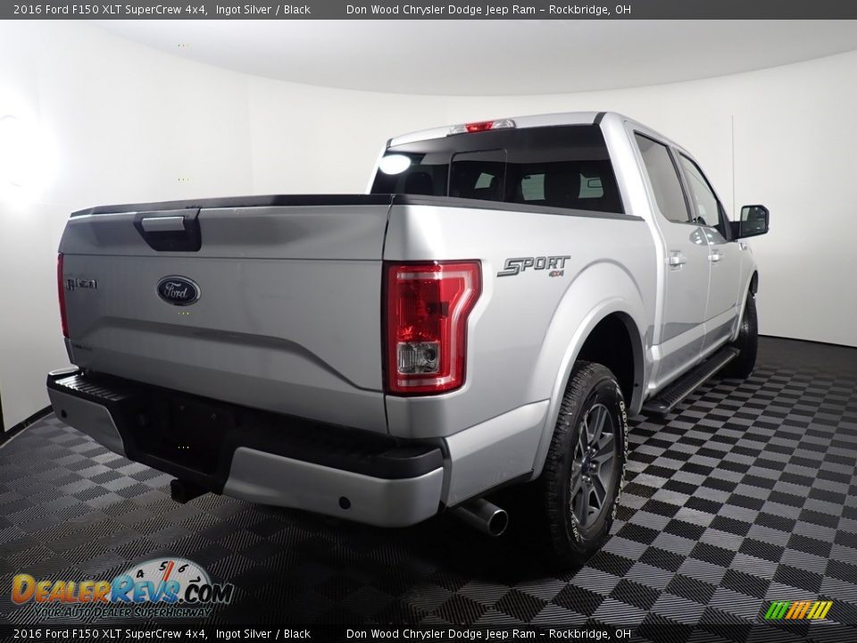 2016 Ford F150 XLT SuperCrew 4x4 Ingot Silver / Black Photo #15
