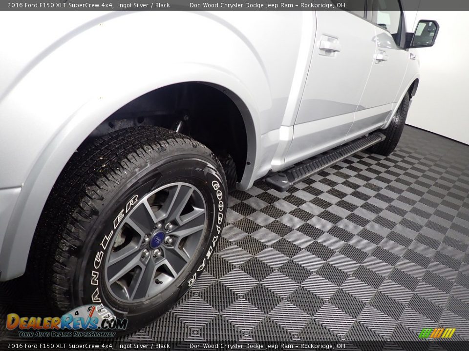2016 Ford F150 XLT SuperCrew 4x4 Ingot Silver / Black Photo #16