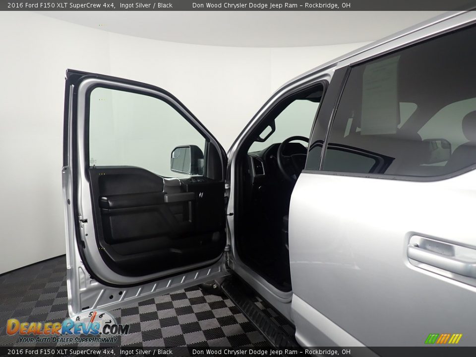2016 Ford F150 XLT SuperCrew 4x4 Ingot Silver / Black Photo #18