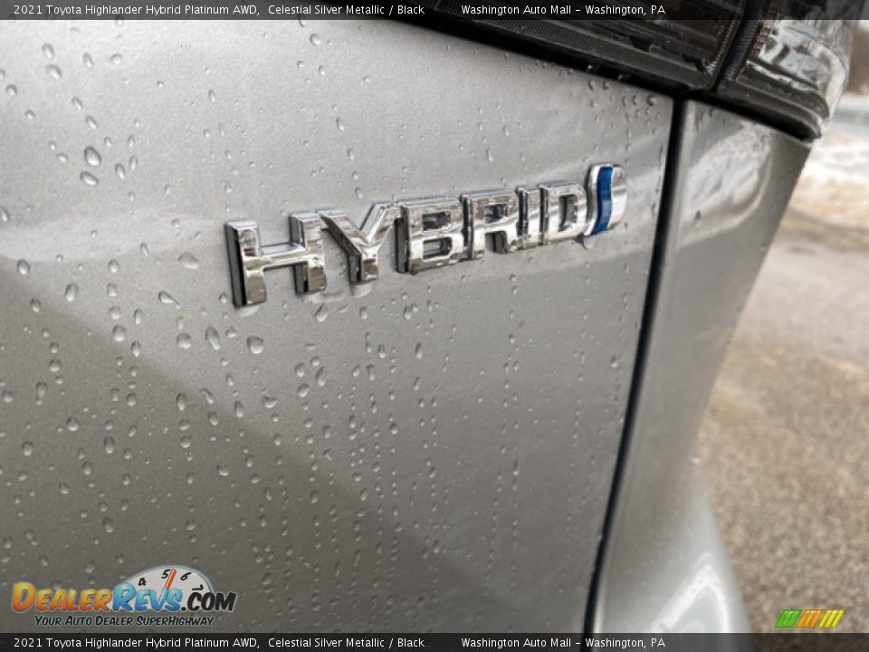 2021 Toyota Highlander Hybrid Platinum AWD Celestial Silver Metallic / Black Photo #28