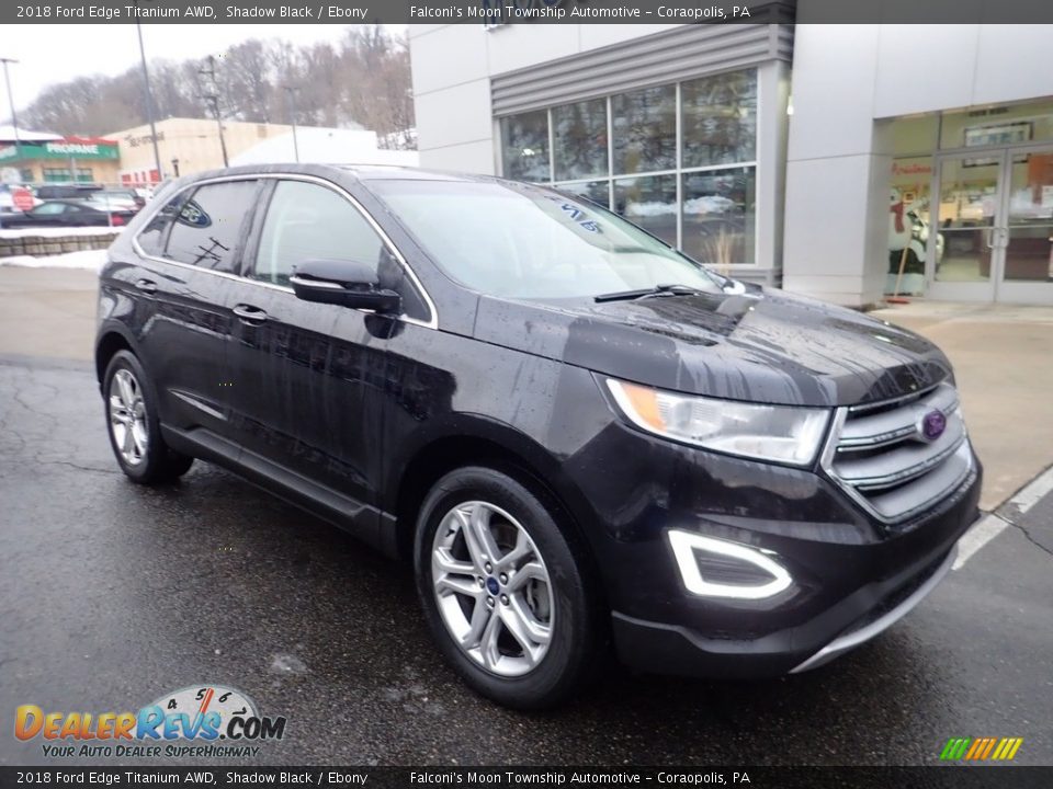 2018 Ford Edge Titanium AWD Shadow Black / Ebony Photo #9