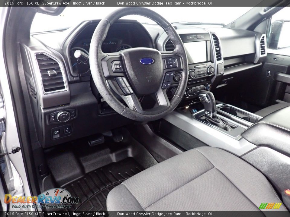 2016 Ford F150 XLT SuperCrew 4x4 Ingot Silver / Black Photo #22