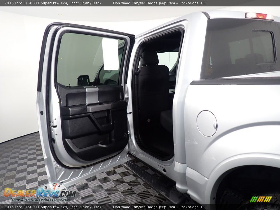 2016 Ford F150 XLT SuperCrew 4x4 Ingot Silver / Black Photo #24