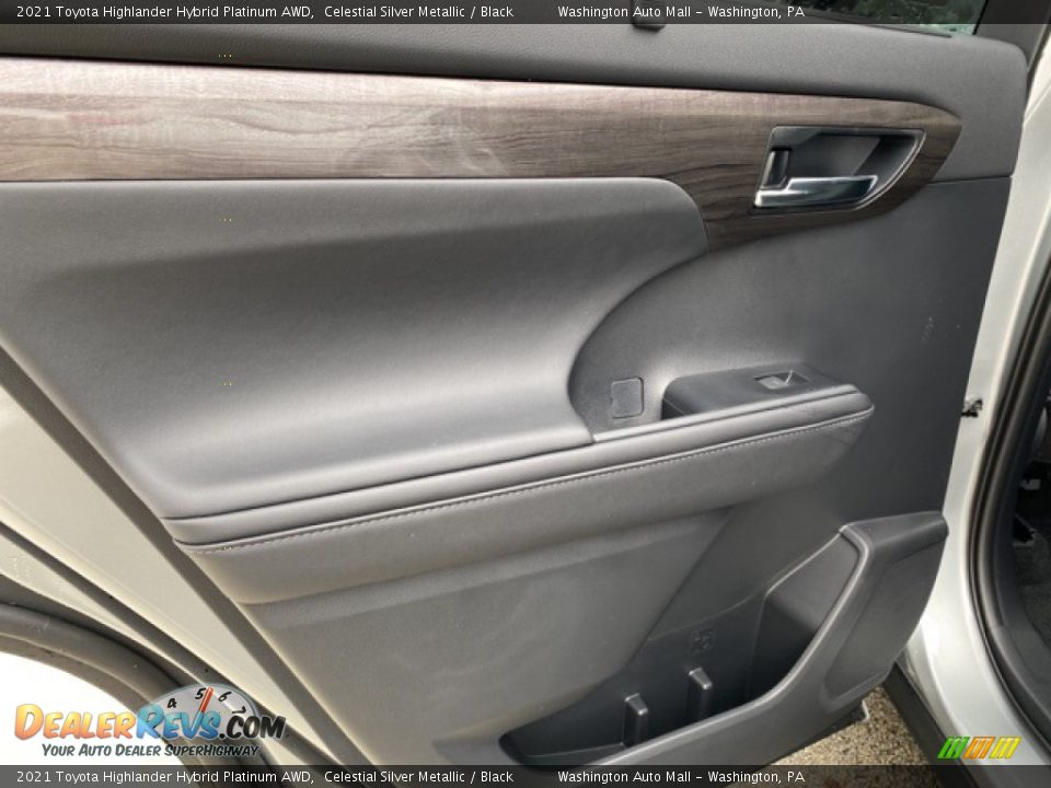 2021 Toyota Highlander Hybrid Platinum AWD Celestial Silver Metallic / Black Photo #34