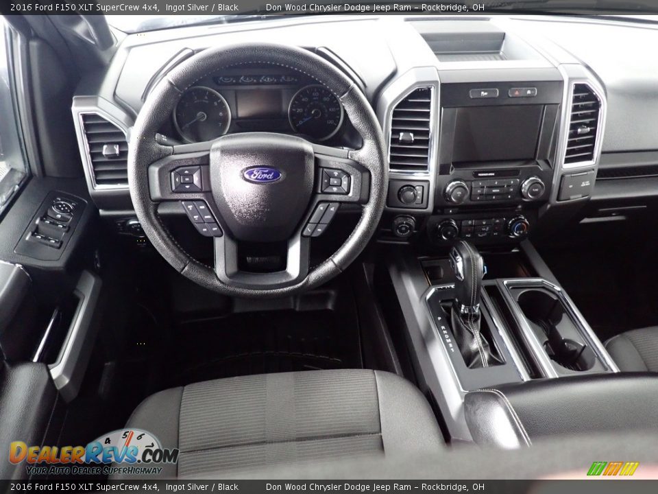 2016 Ford F150 XLT SuperCrew 4x4 Ingot Silver / Black Photo #28