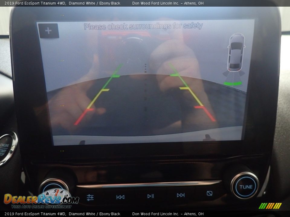 2019 Ford EcoSport Titanium 4WD Diamond White / Ebony Black Photo #4