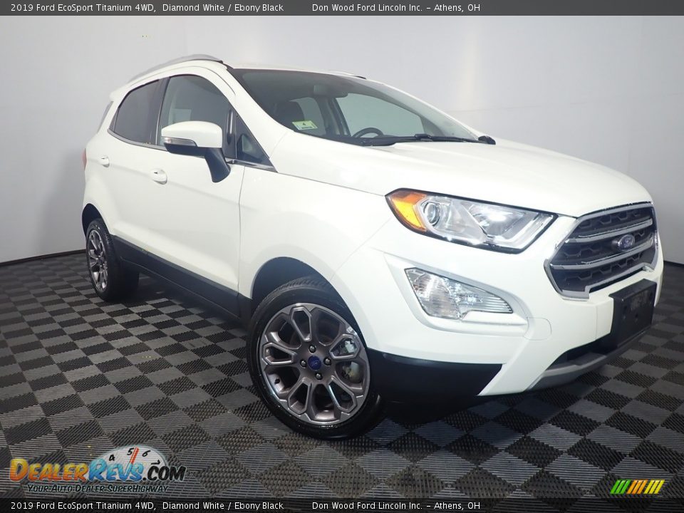 2019 Ford EcoSport Titanium 4WD Diamond White / Ebony Black Photo #5