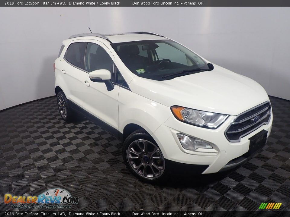 2019 Ford EcoSport Titanium 4WD Diamond White / Ebony Black Photo #6