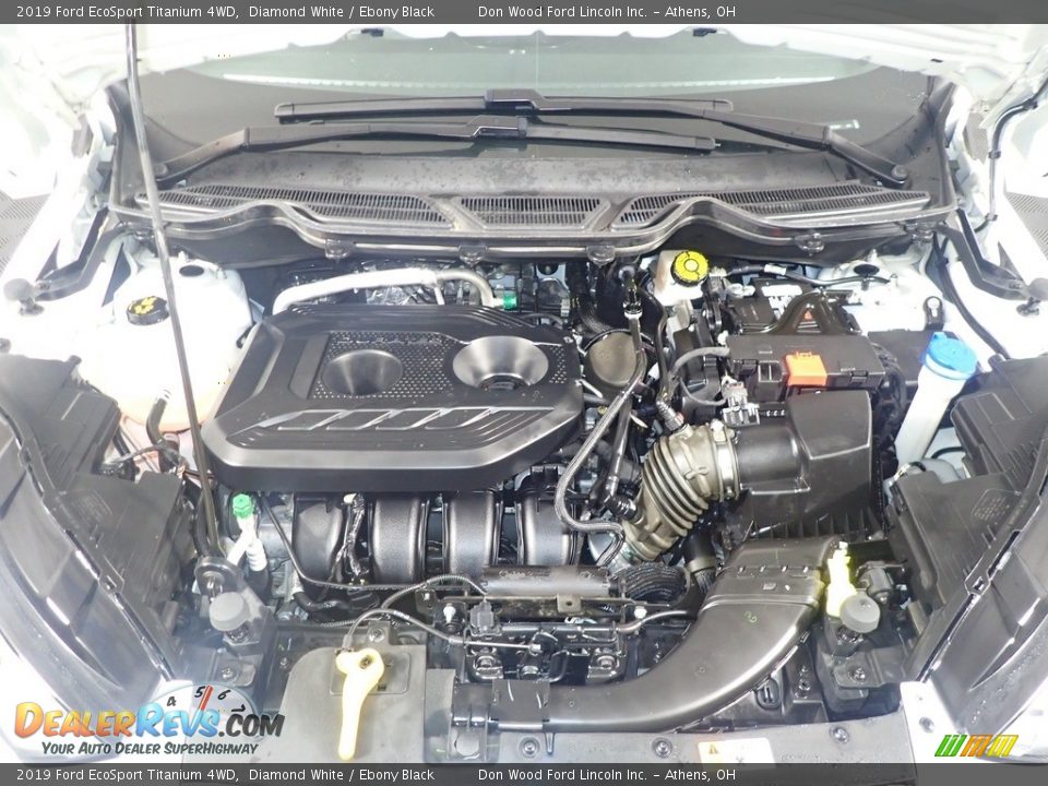 2019 Ford EcoSport Titanium 4WD Diamond White / Ebony Black Photo #10