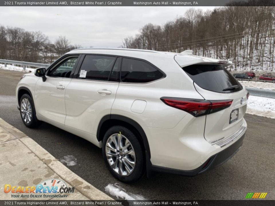 2021 Toyota Highlander Limited AWD Blizzard White Pearl / Graphite Photo #2