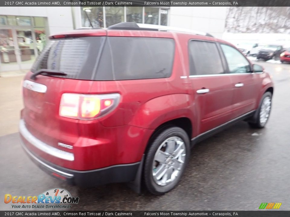 2017 GMC Acadia Limited AWD Crimson Red Tintcoat / Dark Cashmere Photo #2