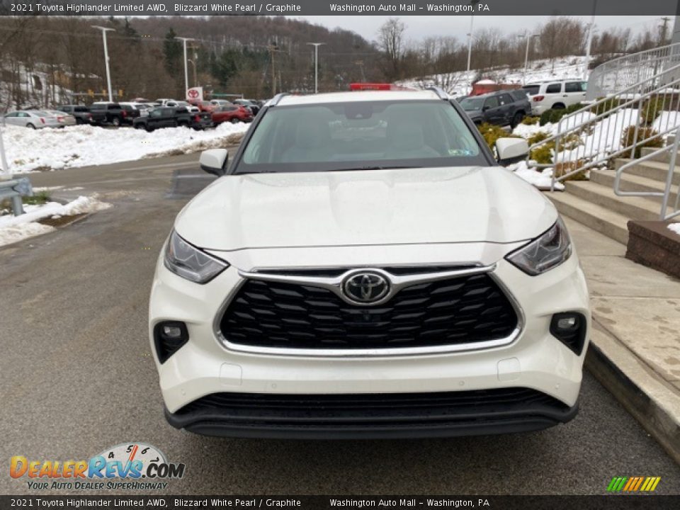 2021 Toyota Highlander Limited AWD Blizzard White Pearl / Graphite Photo #12