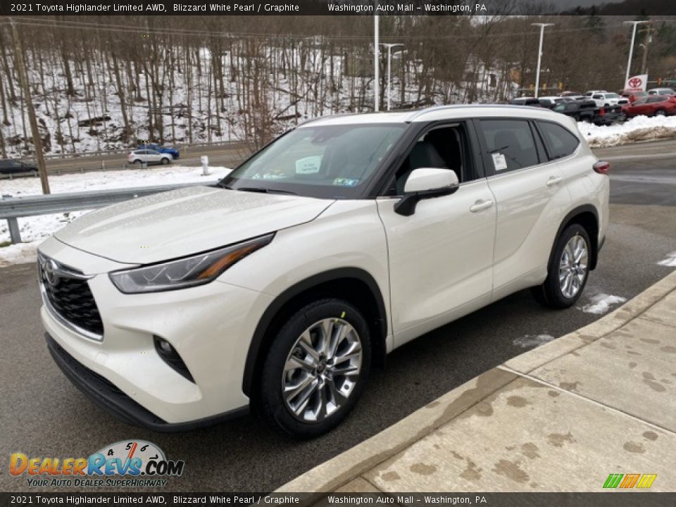 2021 Toyota Highlander Limited AWD Blizzard White Pearl / Graphite Photo #13
