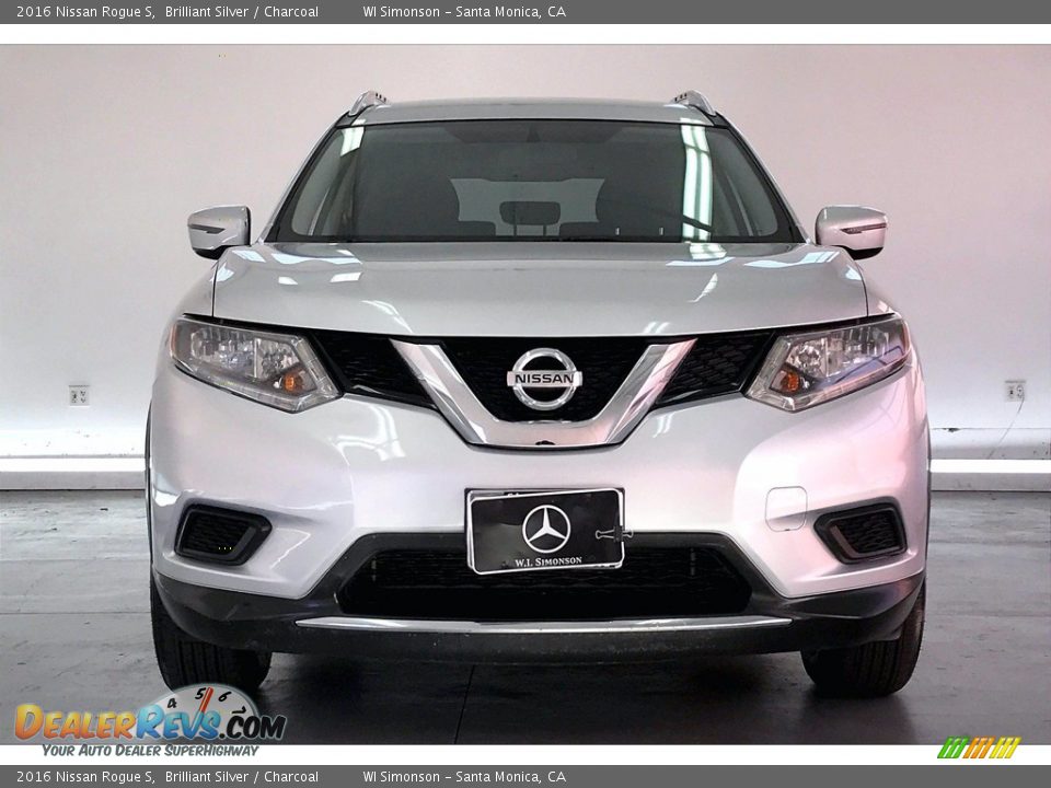 2016 Nissan Rogue S Brilliant Silver / Charcoal Photo #2