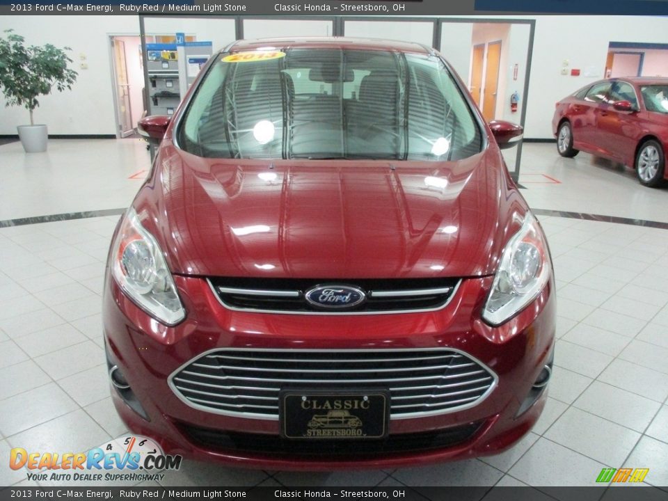 2013 Ford C-Max Energi Ruby Red / Medium Light Stone Photo #2