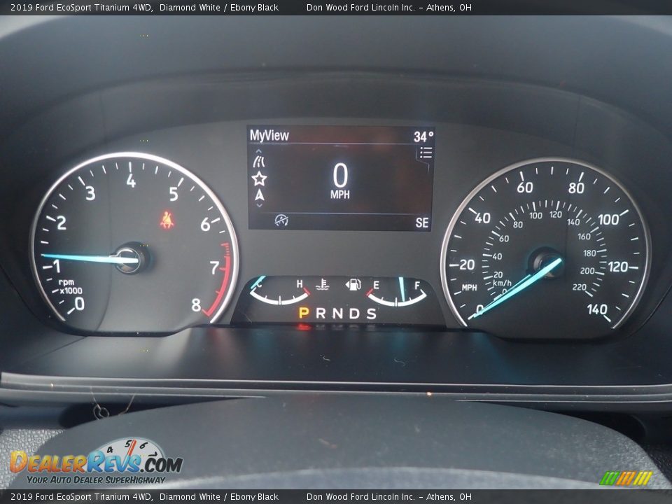 2019 Ford EcoSport Titanium 4WD Diamond White / Ebony Black Photo #30