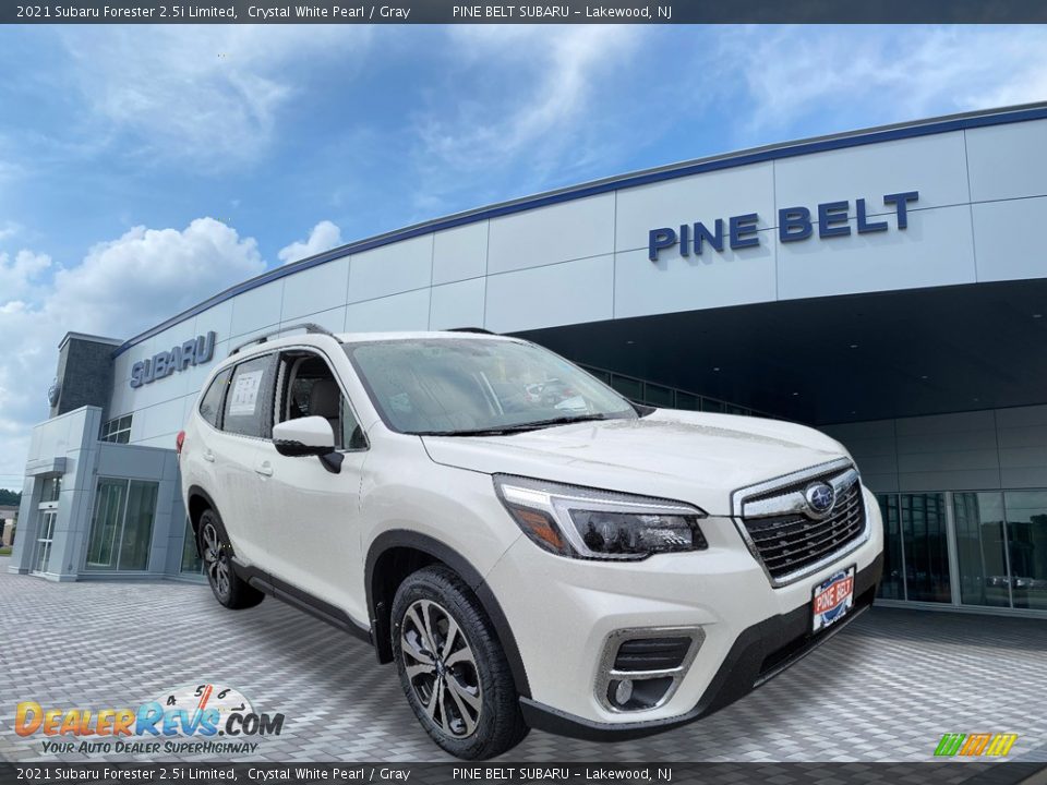 2021 Subaru Forester 2.5i Limited Crystal White Pearl / Gray Photo #1