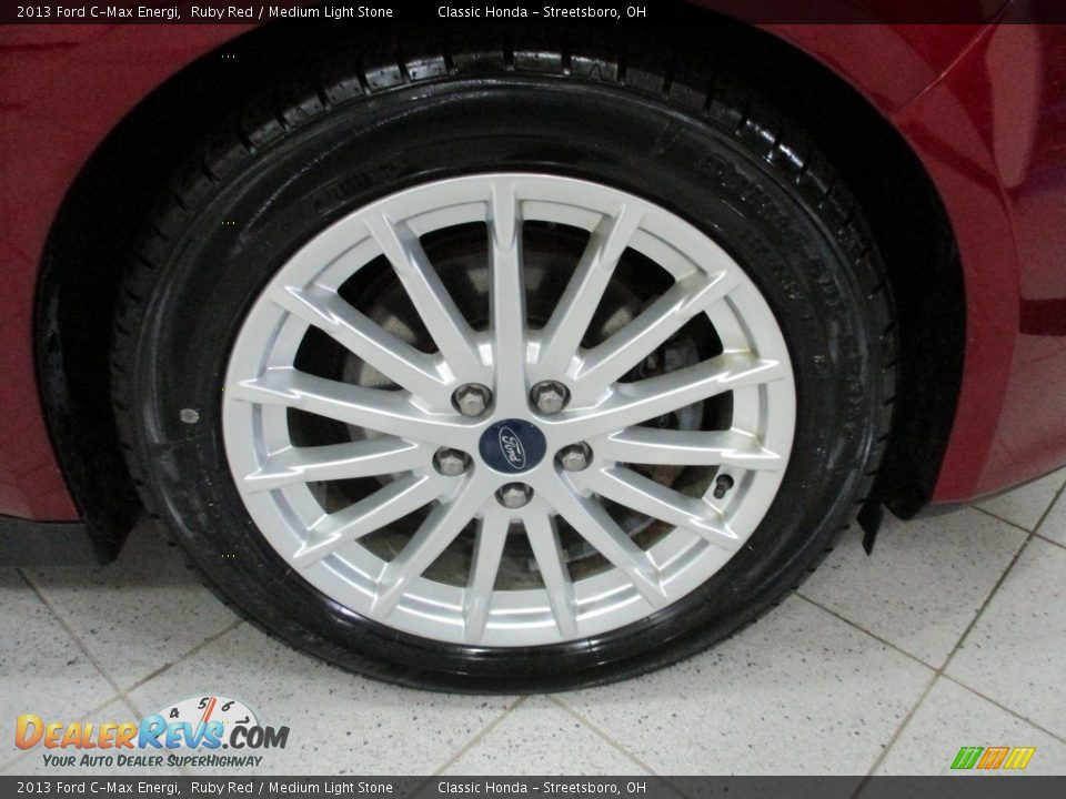 2013 Ford C-Max Energi Ruby Red / Medium Light Stone Photo #5