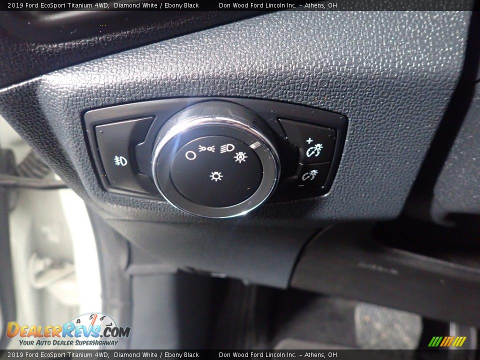 2019 Ford EcoSport Titanium 4WD Diamond White / Ebony Black Photo #33