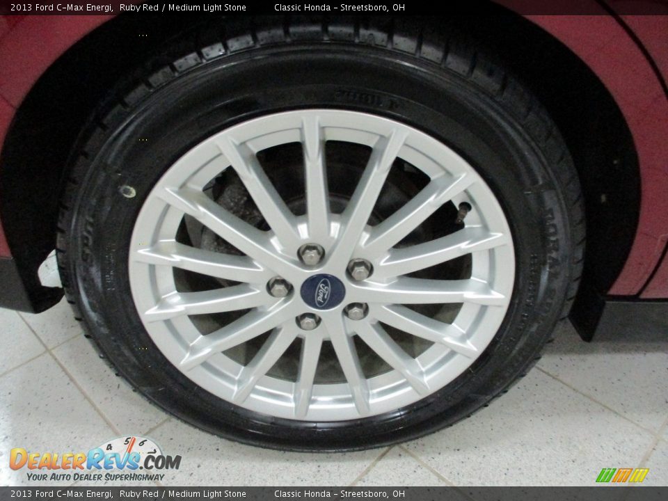 2013 Ford C-Max Energi Ruby Red / Medium Light Stone Photo #6