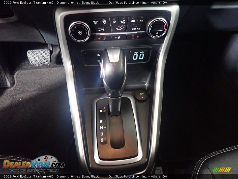 2019 Ford EcoSport Titanium 4WD Diamond White / Ebony Black Photo #35
