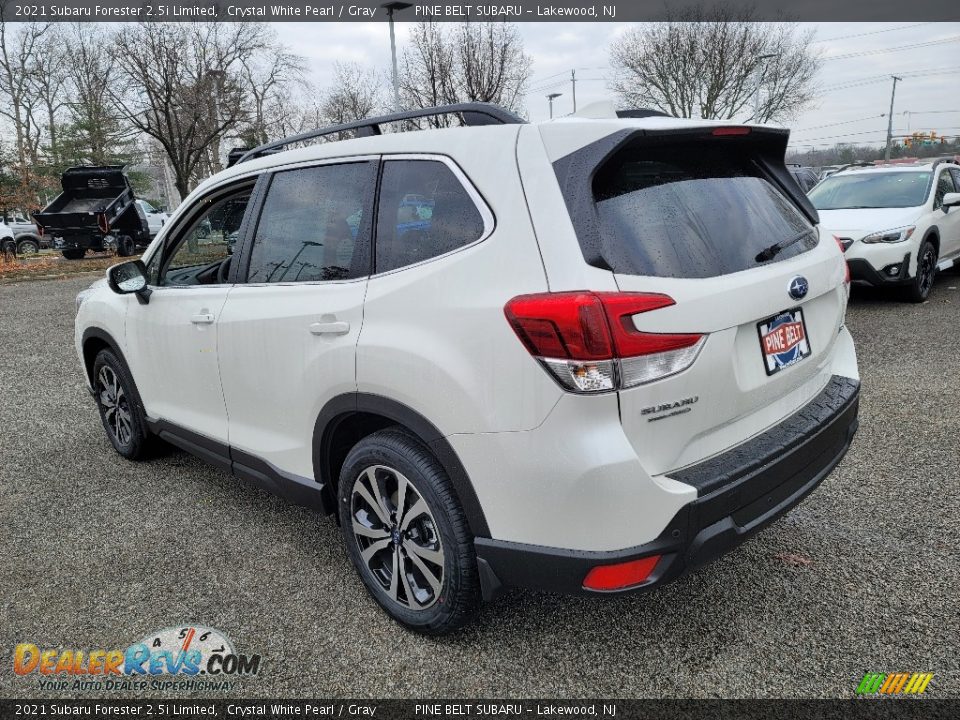 2021 Subaru Forester 2.5i Limited Crystal White Pearl / Gray Photo #6