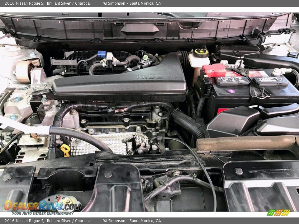2016 Nissan Rogue S 2.5 Liter DOHC 16-Valve CVTCS 4 Cylinder Engine Photo #9
