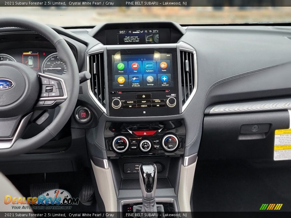 2021 Subaru Forester 2.5i Limited Crystal White Pearl / Gray Photo #10