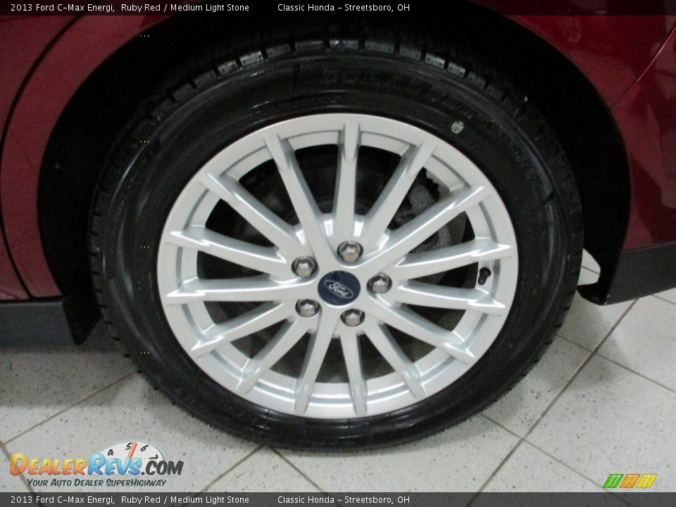 2013 Ford C-Max Energi Ruby Red / Medium Light Stone Photo #12