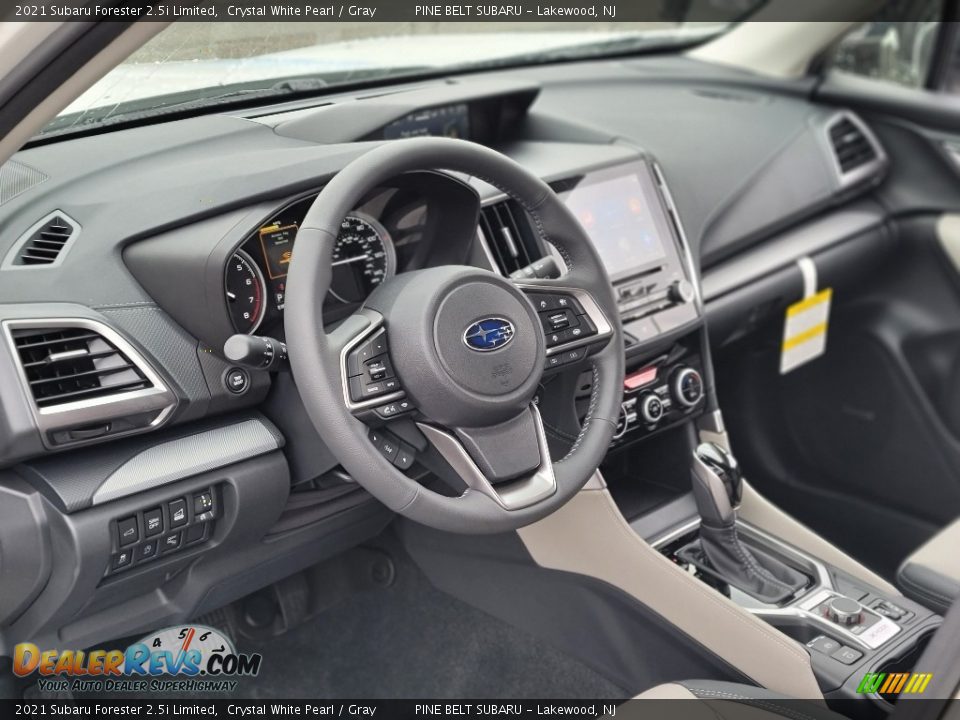 2021 Subaru Forester 2.5i Limited Crystal White Pearl / Gray Photo #12