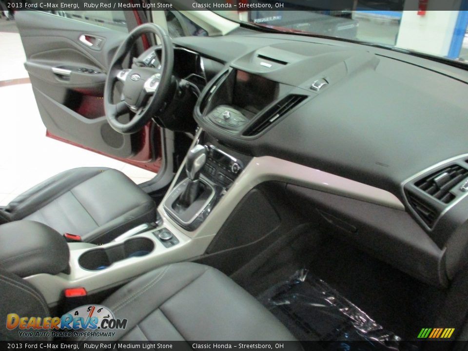 2013 Ford C-Max Energi Ruby Red / Medium Light Stone Photo #16