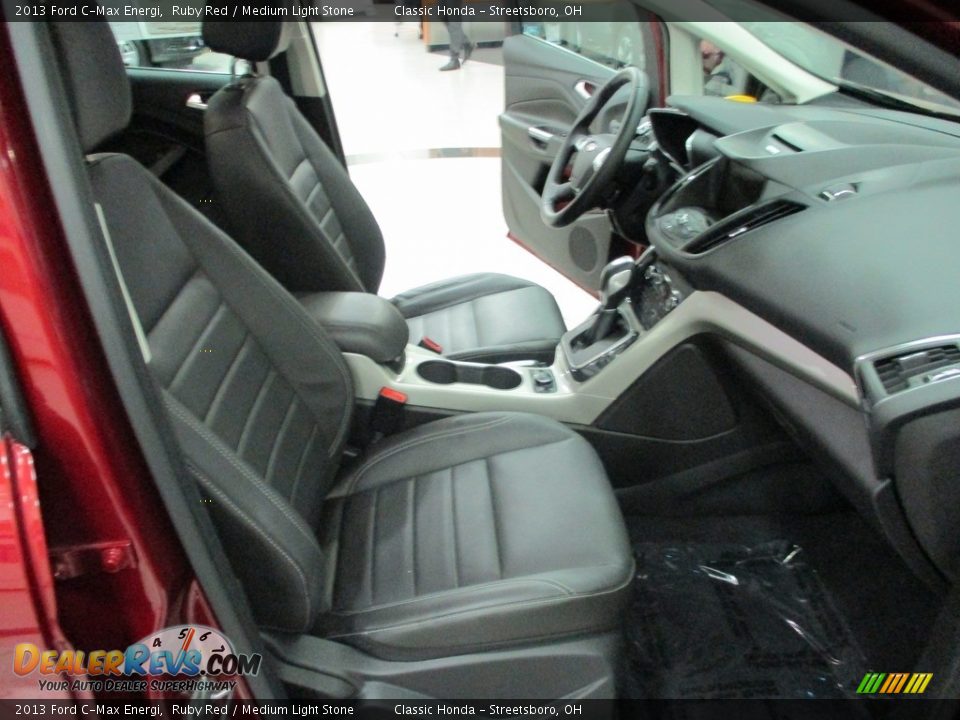 2013 Ford C-Max Energi Ruby Red / Medium Light Stone Photo #17