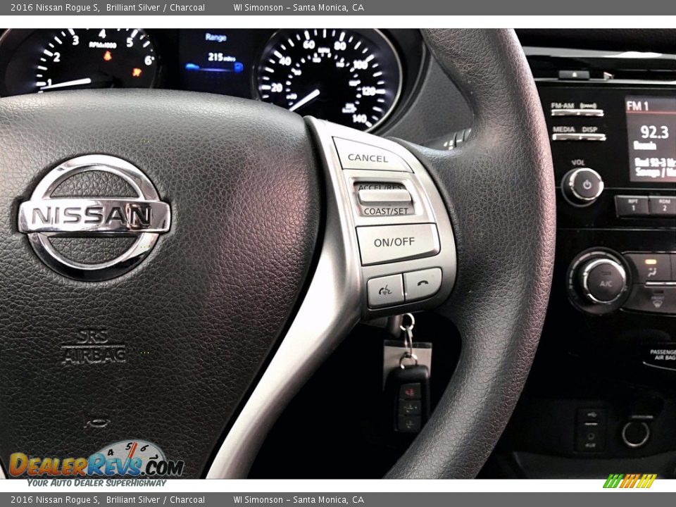 2016 Nissan Rogue S Steering Wheel Photo #22