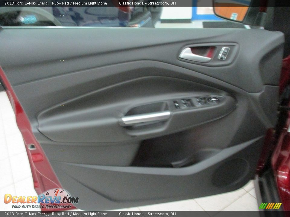 2013 Ford C-Max Energi Ruby Red / Medium Light Stone Photo #26
