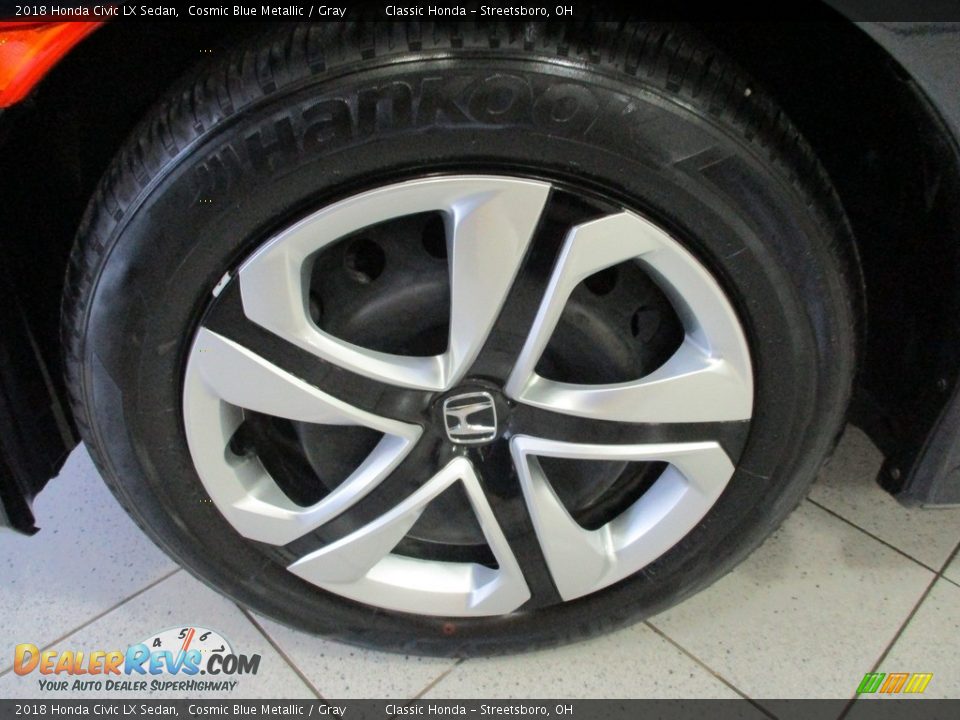 2018 Honda Civic LX Sedan Cosmic Blue Metallic / Gray Photo #12