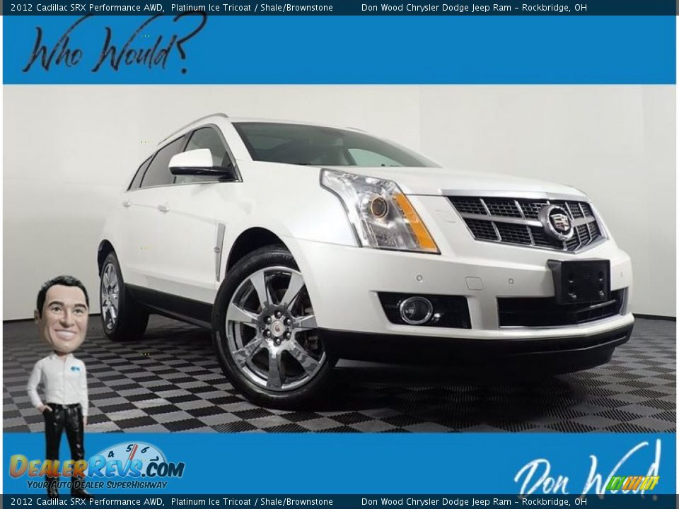 2012 Cadillac SRX Performance AWD Platinum Ice Tricoat / Shale/Brownstone Photo #1