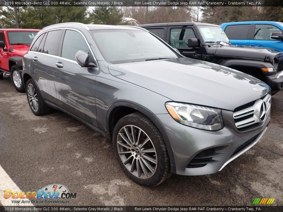 2018 Mercedes-Benz GLC 300 4Matic Selenite Grey Metallic / Black Photo #2