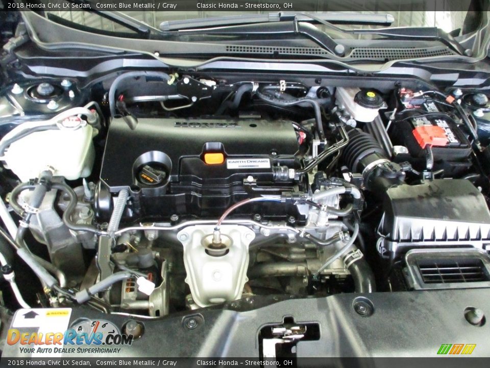 2018 Honda Civic LX Sedan Cosmic Blue Metallic / Gray Photo #13