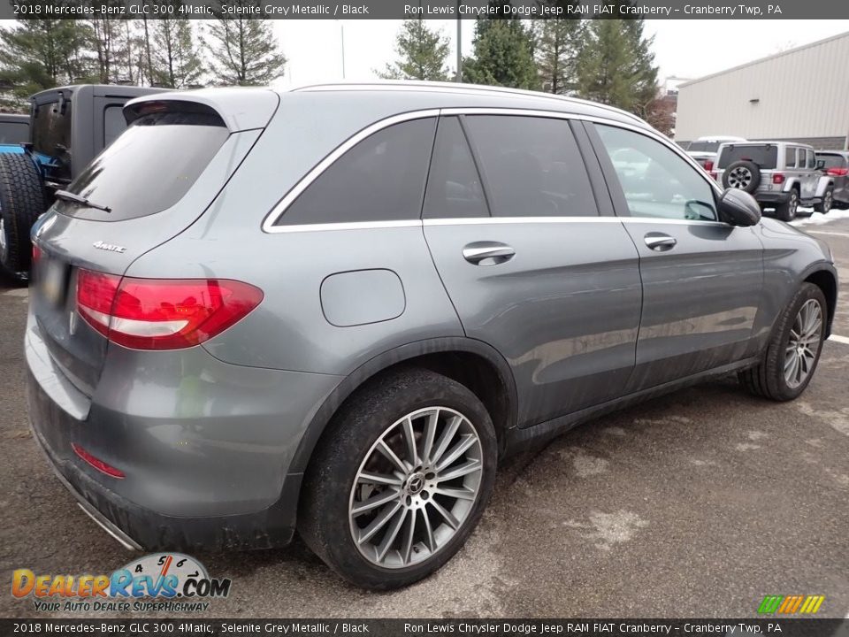 2018 Mercedes-Benz GLC 300 4Matic Selenite Grey Metallic / Black Photo #3