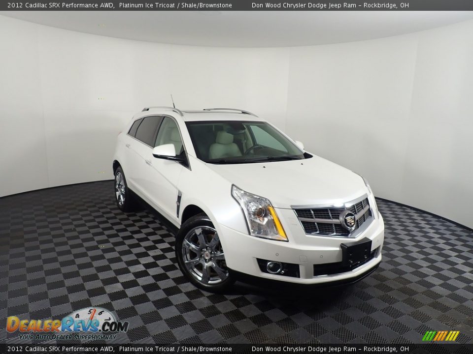 2012 Cadillac SRX Performance AWD Platinum Ice Tricoat / Shale/Brownstone Photo #3