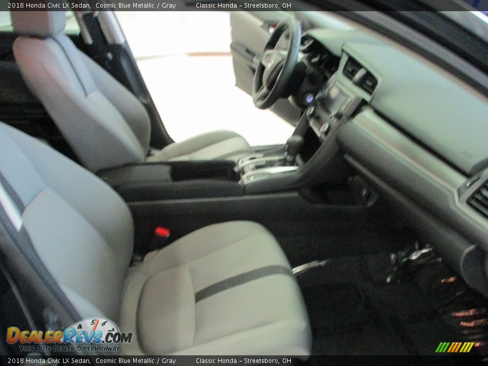 2018 Honda Civic LX Sedan Cosmic Blue Metallic / Gray Photo #16