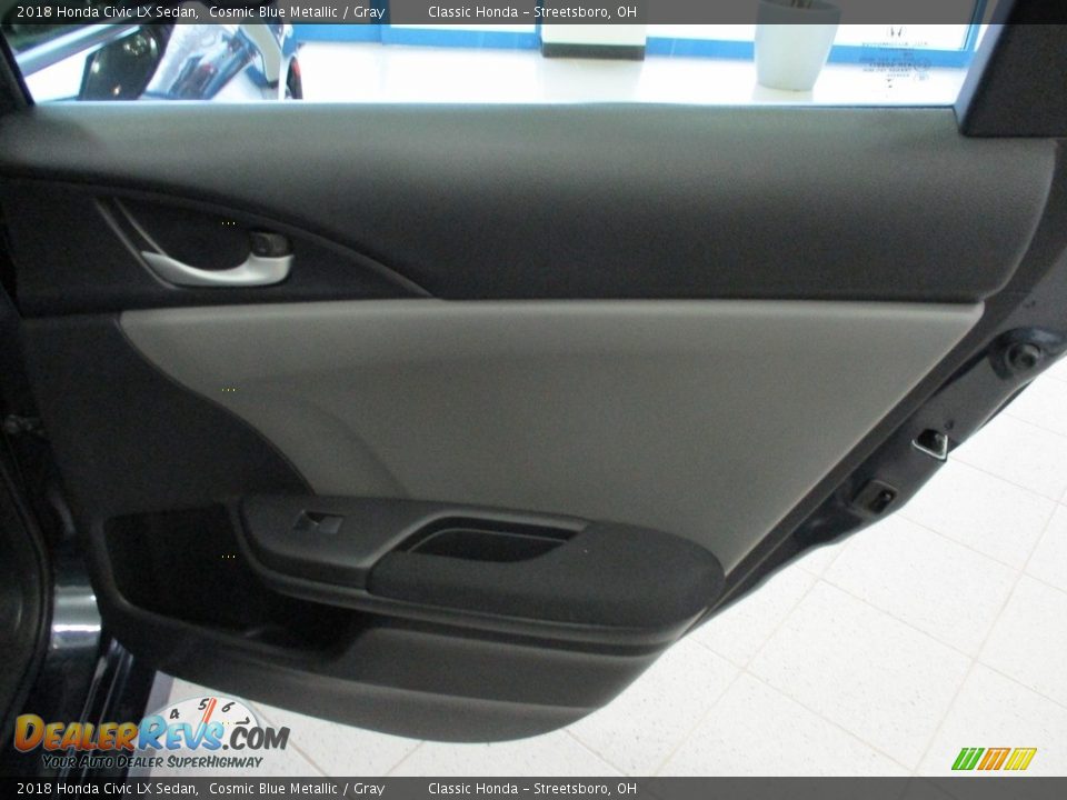 2018 Honda Civic LX Sedan Cosmic Blue Metallic / Gray Photo #17