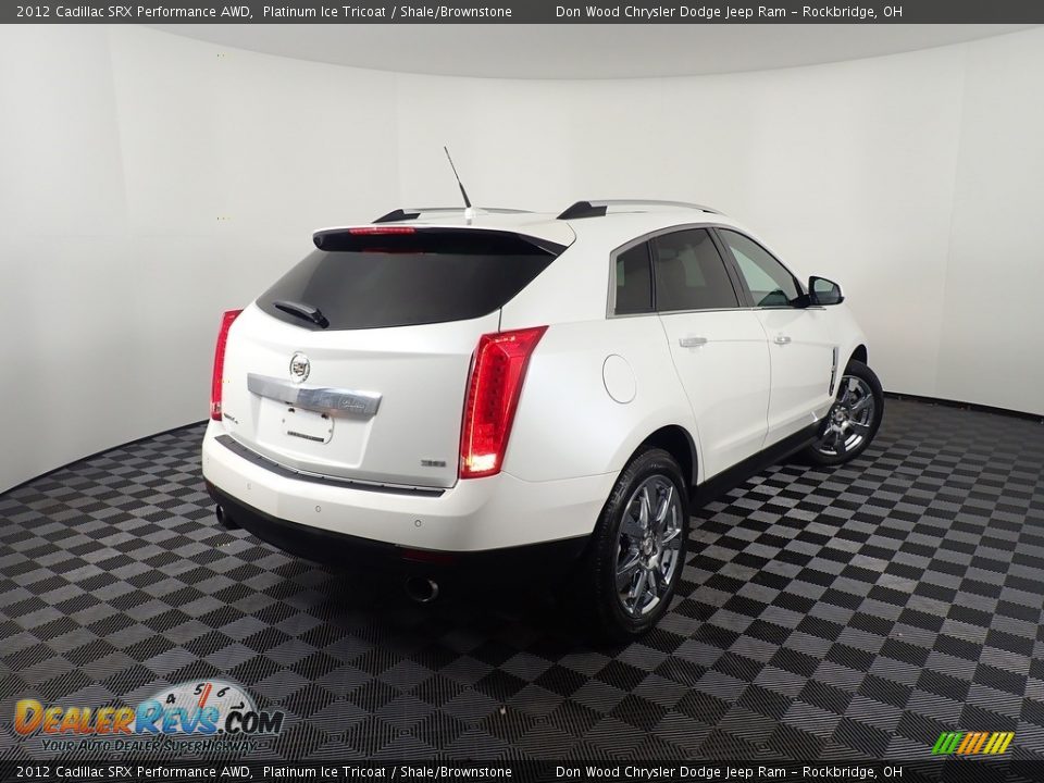 2012 Cadillac SRX Performance AWD Platinum Ice Tricoat / Shale/Brownstone Photo #9