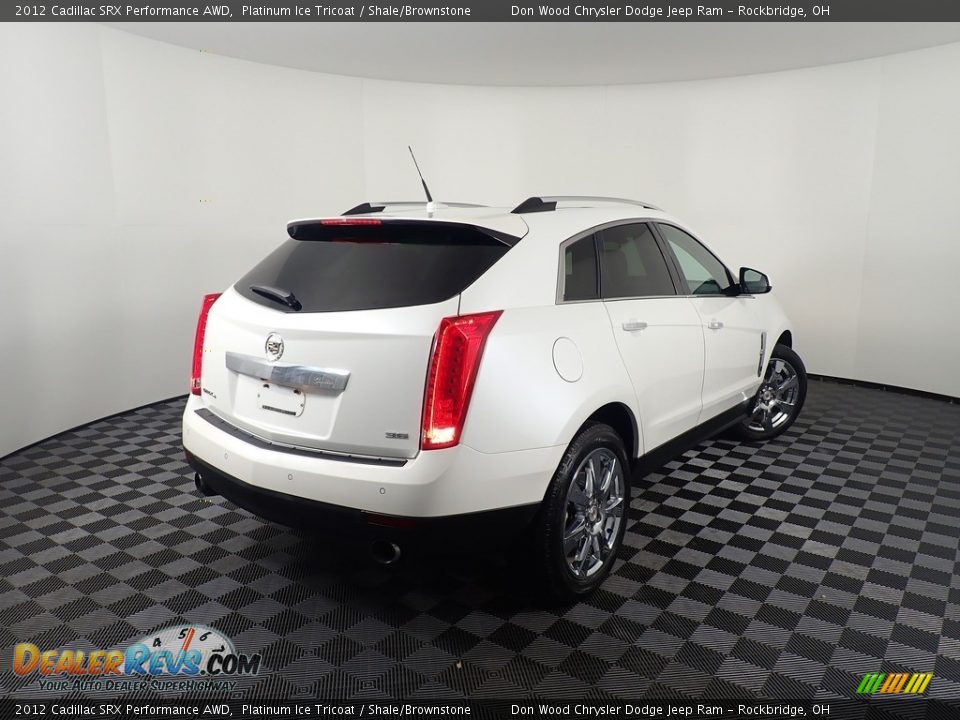 2012 Cadillac SRX Performance AWD Platinum Ice Tricoat / Shale/Brownstone Photo #10