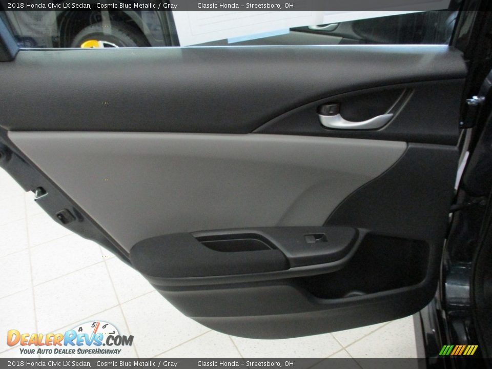 2018 Honda Civic LX Sedan Cosmic Blue Metallic / Gray Photo #22