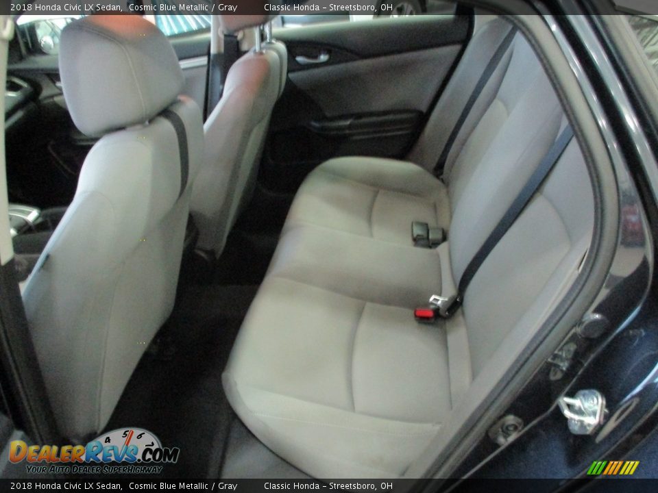 2018 Honda Civic LX Sedan Cosmic Blue Metallic / Gray Photo #24
