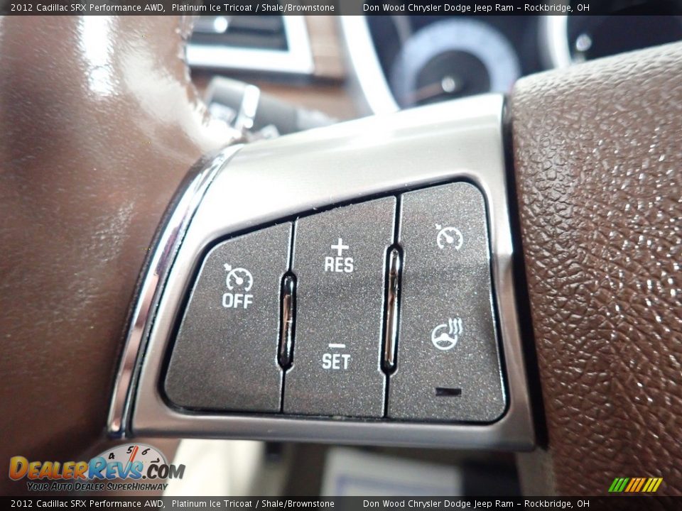 2012 Cadillac SRX Performance AWD Platinum Ice Tricoat / Shale/Brownstone Photo #13