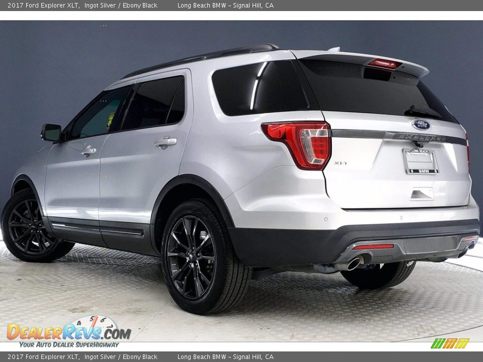 2017 Ford Explorer XLT Ingot Silver / Ebony Black Photo #10