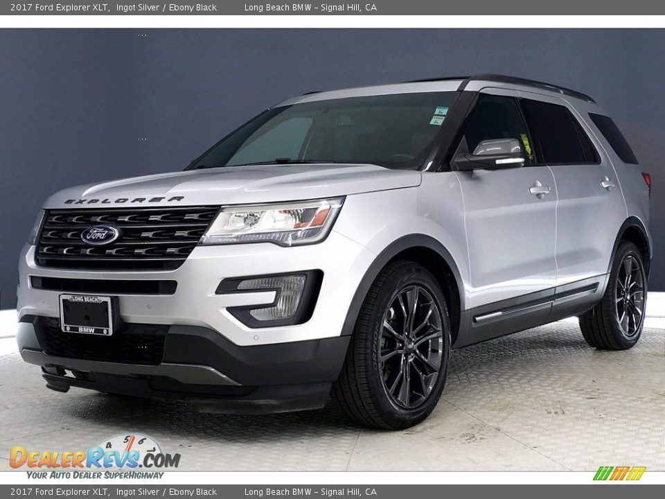 2017 Ford Explorer XLT Ingot Silver / Ebony Black Photo #12