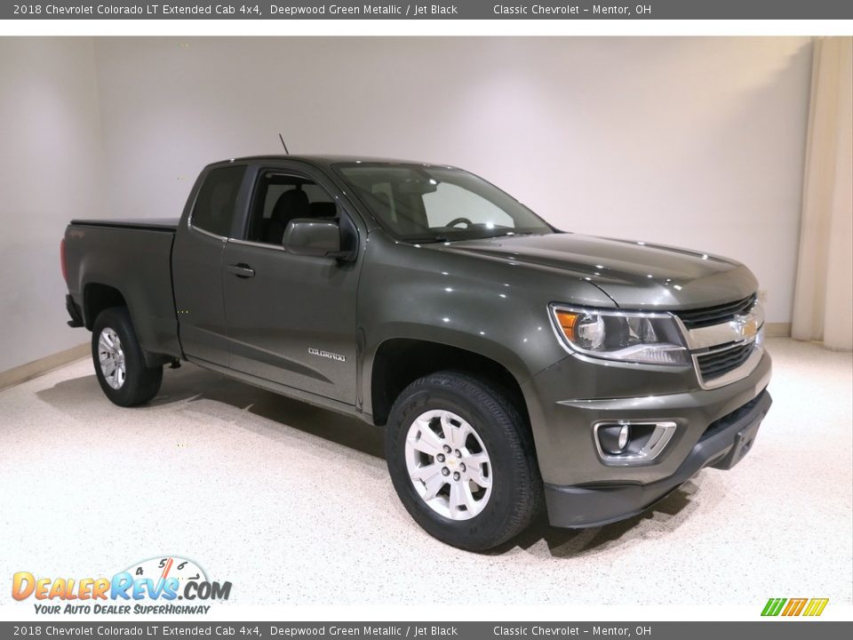 2018 Chevrolet Colorado LT Extended Cab 4x4 Deepwood Green Metallic / Jet Black Photo #1